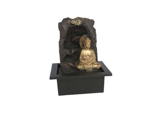 Διακοσμητικό Συντριβάνι Βούδας με Led φωτισμό 220-240V, από ρητίνη, 21x18x25 cm, Fountain