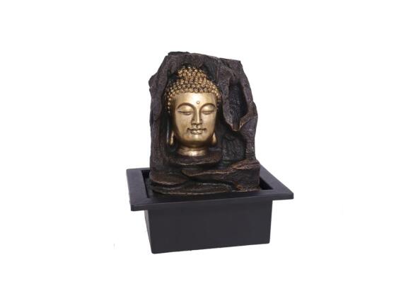Διακοσμητικό Συντριβάνι Βούδας 220-240V, με Led φωτισμό από ρητίνη, 21x18x25 cm, Fountain