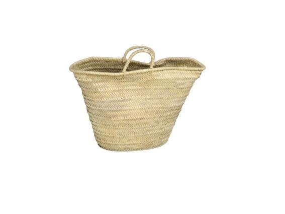 Τσάντα Ώμου Θαλάσσης, από φυσικό καλάμι, σε μπεζ χρώμα, 34x16x51 cm