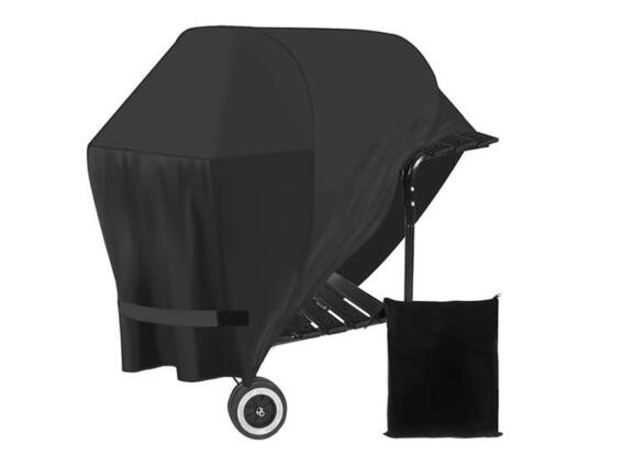 Aria Trade Κάλυμμα Ψησταριάς BBQ από Πλαστικό με Επίστρωση PU 95x100x60cm Μαύρο