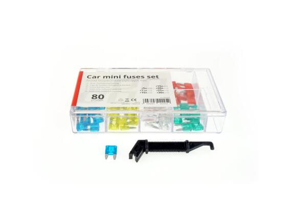 Amio Σετ ασφάλειες αυτοκινήτου mini 80 τεμαχίων, 10x10x5 cm, 02225