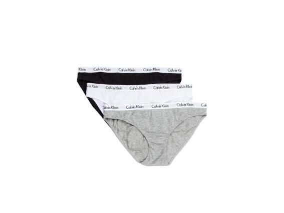 Calvin Klein Σετ γυναικεία slip 3 τεμ, γκρι, λευκό, μαύρο, 18x10x2 cm Small