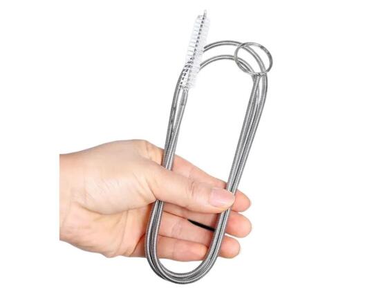 Αποφρακτικό Μεταλλικό Εργαλείο Βούρτσα Καθαρισμού Αποχέτευσης Μήκους 150 cm, σε Γκρι χρώμα