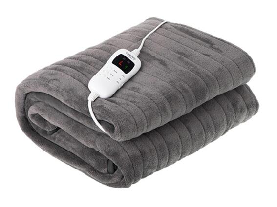 Camry Διπλή Ηλεκτρική Κουβέρτα Πλενόμενη Θερμαινόμενο Υπόστρωμα 110W 160x180cm CR 7434 Γκρι