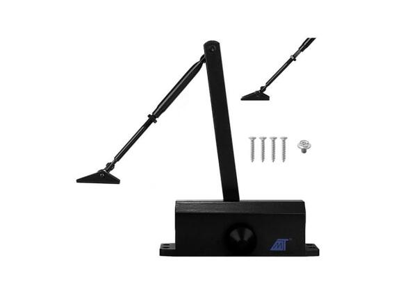 Μηχανισμός επαναφοράς πόρτας, σούστα από αλουμίνιο για πόρτες έως 65kg, 17.5x6x3.9 cm