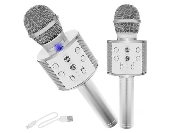 Izoxis Ασύρματο Μικρόφωνο Καραόκε με Bluetooth και Ηχείο 7.5x7.5x23cm