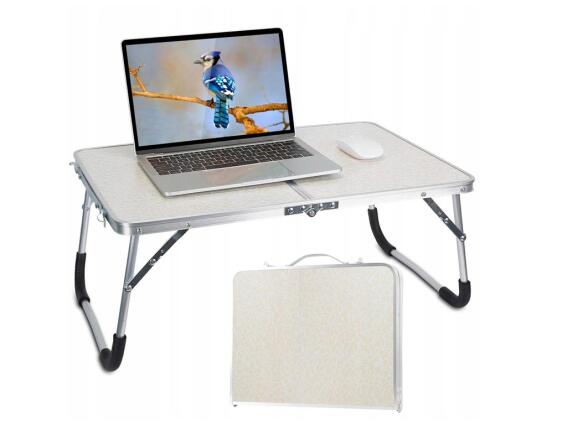 Πτυσσόμενο Φορητό Τραπεζάκι με Μεταλλικό Σκελετό για Camping, 26.5x61.5x40 cm