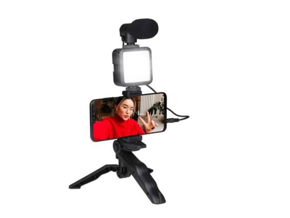 Grundig Selfie Stick Τρίποδο Κινητού και μικρόφωνο, Bluetooth, σε μαύρο χρώμα, 17.8x4x23.3 cm