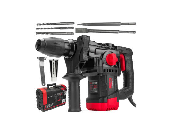 Red Technic Σετ Βαλιτσάκι Εργαλείων με Δραπανοκατσάβιδο 2200W Μαύρο Κόκκινο