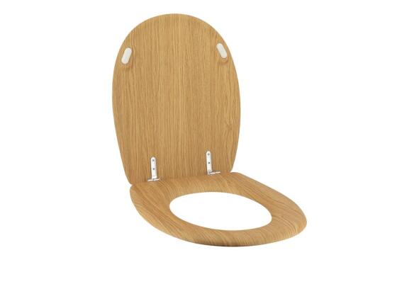 Καπάκι λεκάνης μπάνιου σε σχέδιο τύπου ξύλο Bamboo, 44x35x5.2 cm