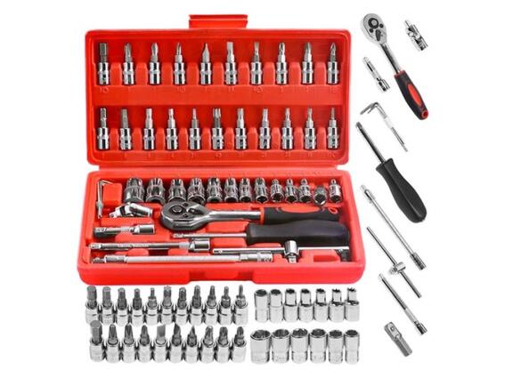 Σετ 46 τεμαχίων Εργαλειοθήκη Κατσαβιδιών με Καστάνια & Καρυδάκια