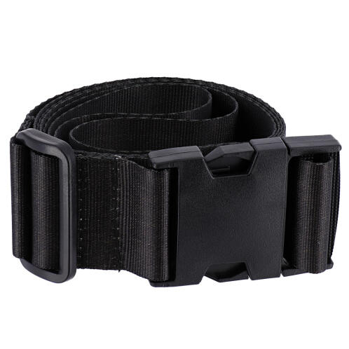 Ιμάντας Ασφαλείας για Αποσκευές και Βαλίτσες σε μαύρο χρώμα, 186x5 cm