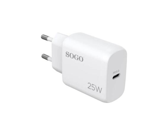 Sogo πρίζα Φορτιστής Ταχείας Φόρτισης Type C 25W, CAR-SS-18710
