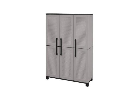 ArtPlast Πλαστική Ντουλάπα Τρίφυλλη Με 3 Ράφια Και Χώρισμα, 102x37x169 cm F100