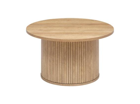 Στρογγυλό Βοηθητικό Ξύλινο Τραπεζάκι Σαλονιού Διαμέτρου 70 cm Aπό MDF, Coffee Table