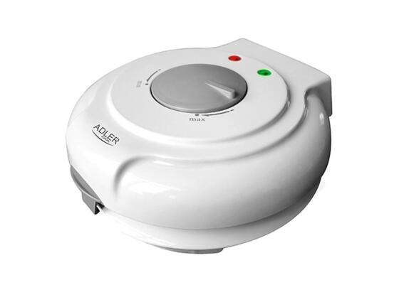 Adler Στρογγυλή Βαφλιέρα Με  Αντικολλητική Επίστρωση 1500W