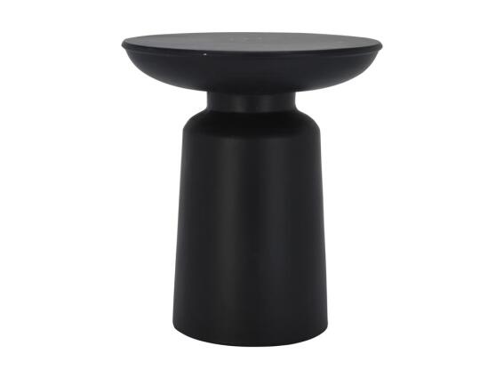 Aria Trade Βοηθητικό Τραπεζάκι Σαλονιού Side Table 38x38x43cm Μαύρο