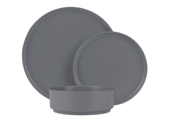 Berlinger Haus Σετ Σερβίτσια Φαγητού 18 τεμαχίων σε γκρι χρώμα, BH-10008 Aspen