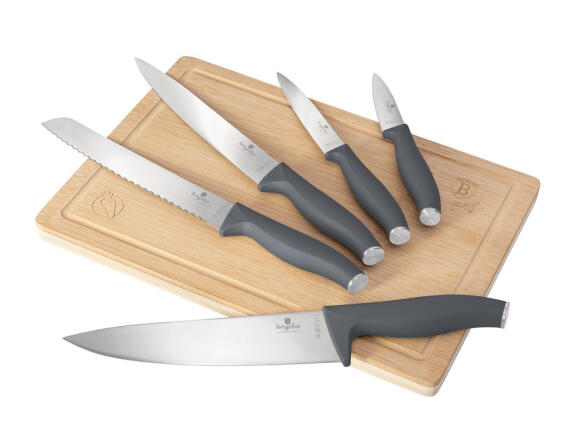 Berlinger Haus Σετ Επιφάνεια Κοπής Ξύλινη με Μαχαίρια 6τμχ, BH-2962 Aspen Collection