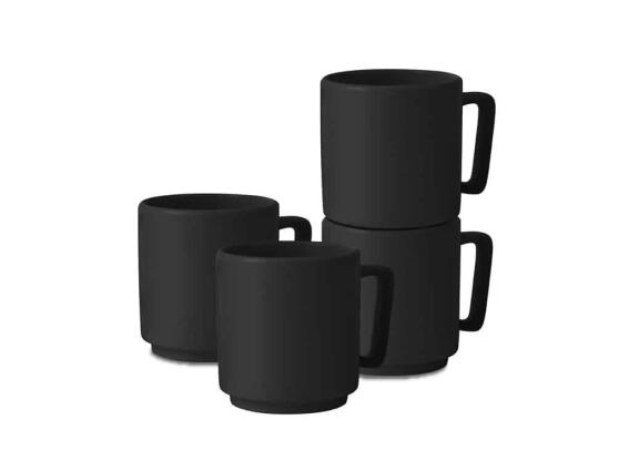 Berlinger Haus Σετ Κούπες Σερβιρίσματος 4 τεμαχίων σε μαυρο χρώμα, BH-10014 Matte Black Collection