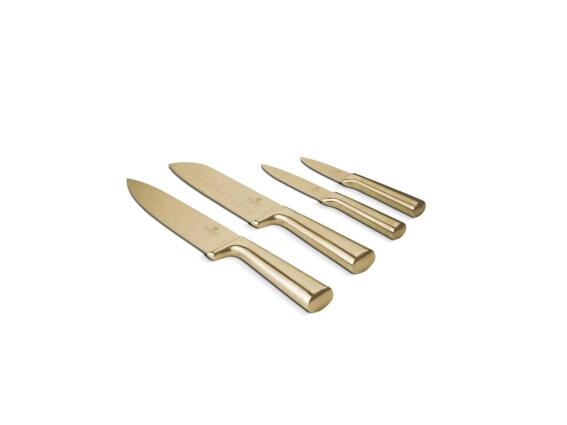 Berlinger Haus Σετ Μαχαίρια 4 Τμχ. Ανοξείδωτα Σε Χρυσό Χρώμα, Leonardo Collection BH-2976