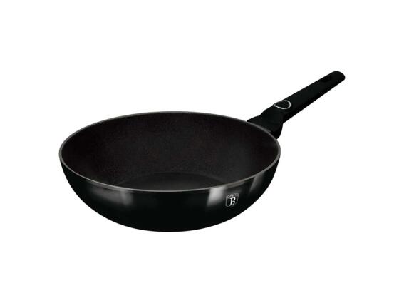 Berlinger Haus Αντικολλητικό Τηγάνι Γουόκ Wok 28cm, Black Vantage Collection, BH-8217