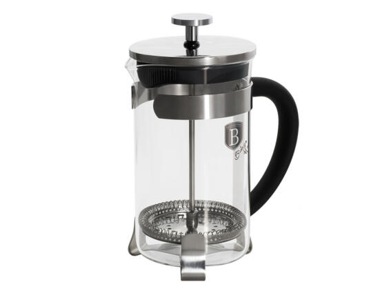 Berlinger Haus Χειροκίνητη Καφετιέρα Γαλλικού Καφέ Και Τσάι 600 ml, BH-1787A Black Silver Collection