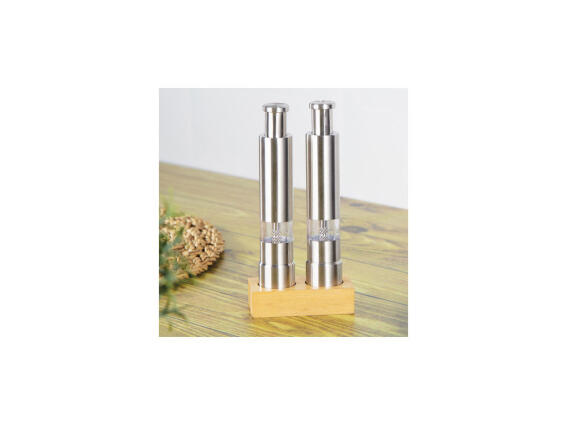 Berlinger Haus Σετ Χειροκίνητοι Μύλοι Μπαχαρικών Μεταλλικοί, Black Silver Collection BH-7783