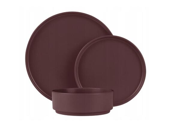 Berlinger Haus Σετ Σερβίτσια Φαγητού 18 τεμαχίων σε Μπορντό χρώμα, Leonardo Collection, BH-10007