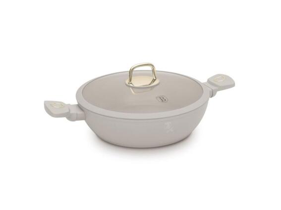 Berlinger Haus Αντικολλητική Ρηχή Κατσαρόλα 30cm με Γυάλινο Καπάκι, Sahara Collection BH-8069