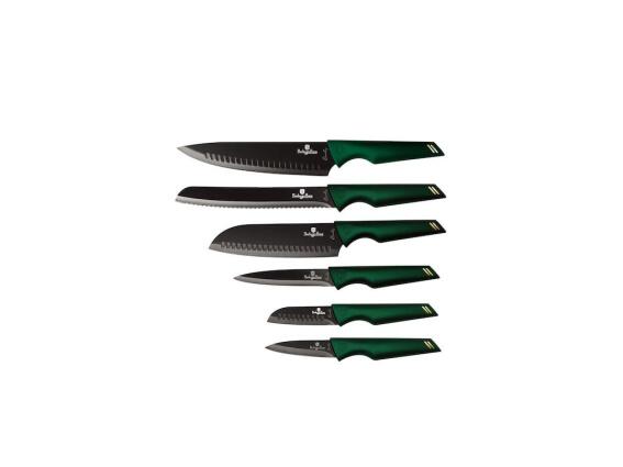 Berlinger Haus Σετ Μαχαίρια 6 τεμαχίων από ανοξείδωτο ατσάλι, Emerald Collection BH-2591