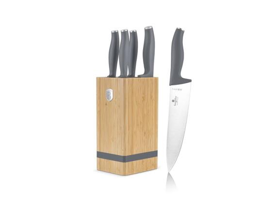Berlinger Haus Σετ μαχαίρια κουζίνας 6 Tεμαχίων με Βάση Μπαμπού, Aspen Collection BH-2969