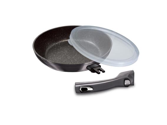Berlinger Haus Τηγάνι 28 cm με Αποσπώμενη Λαβή, Metallic Line Carbon Pro Edition BH-6913