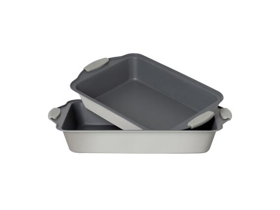 Berlinger Haus Σετ Ταψιά 2 Τεμ με Λαβή Σιλικόνης σε Γκρι Χρώμα, Aspen Collection BH-7650