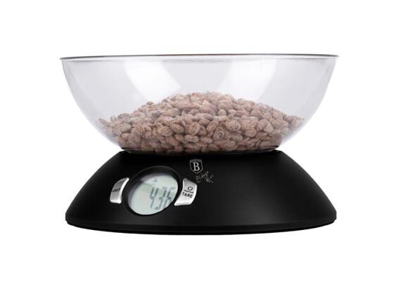 Berlinger Haus Ψηφιακή Ζυγαριά κουζίνας με Μπολ σε Μαύρο Χρώμα, Classica Collection BH-9618