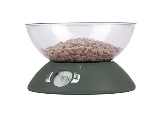 Berlinger Haus Ψηφιακή Ζυγαριά κουζίνας με Μπολ σε Πράσινο Χρώμα, Matte Green Collection BH-9619