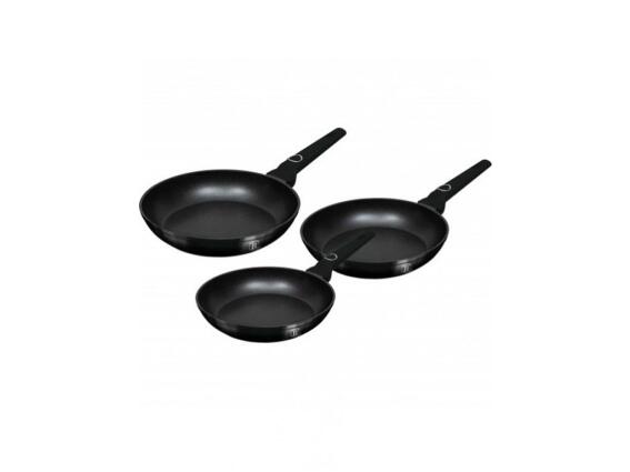 Berlinger Haus Σετ Τηγάνια 3 Τεμ με Τριπλή Αντικολλητική Επίστρωση, Black Vantage Collection BH-8230