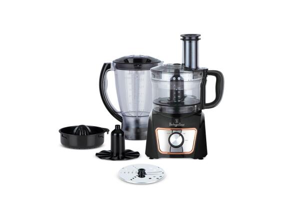 Berlinger Haus Επεξεργαστής Τροφίμων Πολυμίξερ 500W 8-Σε-1 με Μπλέντερ 1.5lt BH-9440 Black Rose
