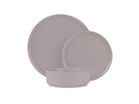 Berlinger Haus Σετ Σερβίτσια Φαγητού 18 τεμαχίων σε Γκρι χρώμα, Taupe Collection, BH-10006