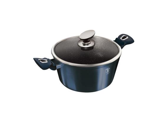 Berlinger Haus  Κατσαρόλα με Γυάλινο Καπάκι 30 cm σε μπλέ χρώμα, Metallic Line Aquamarine BH-7148