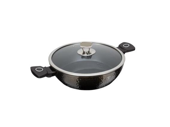 Berlinger Haus Αντικολλητική Ρηχή Κατσαρόλα 28 cm με Γυάλινο Καπάκι, Primal Gloss Collection BH-6577