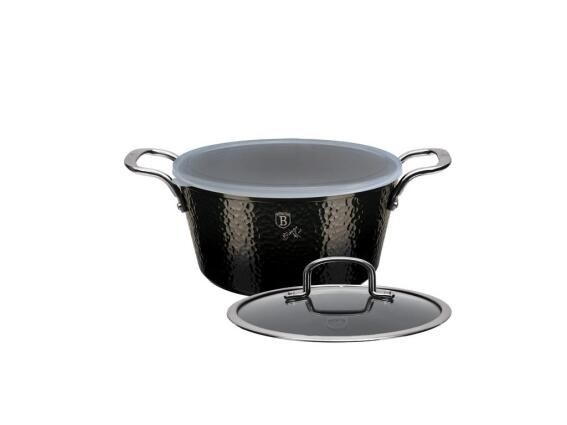 Berlinger Haus Κατσαρόλα με Γυάλινο Καπάκι 28 cm από Αλουμίνιο, Shine Basalt Collection BH-6654