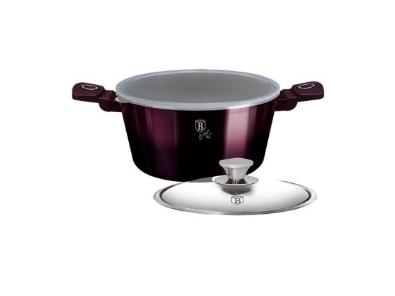Berlinger Haus Κατσαρόλα με Καπάκι 20cm από Αλουμίνιο, Purple Eclipse Collection BH-6628