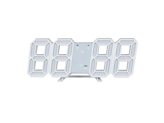 Επιτραπέζιο Ψηφιακό Ρολόι Ξυπνητήρι 3D με LED Φωτισμό, 23x9.3x4 cm