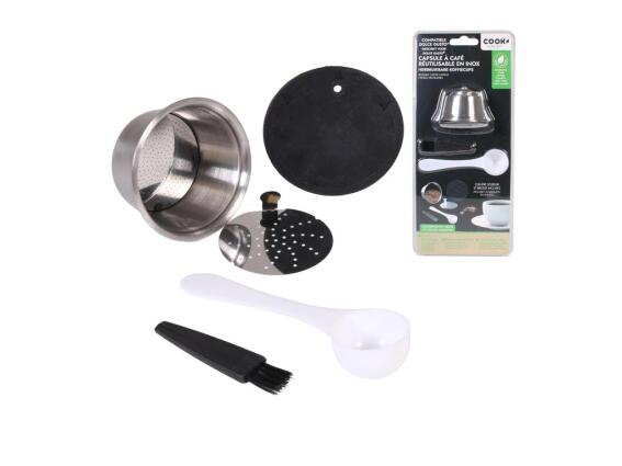 Επαναγεμιζόμενη Κάψουλα Συμβατή με Μηχανή Dolce Gusto από Ανοξείδωτο Ατσάλι