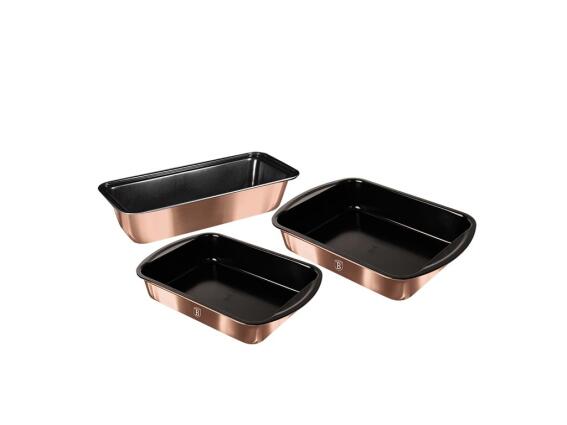 Berlinger Haus Σετ Φόρμα Ζαχαροπλαστικής 3 τεμ,  Metallic Line Rose Gold  BH-7630