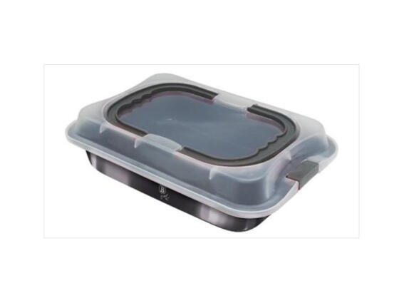 Berlinger Haus φόρμα ψησίματος με καπάκι σε σκούρο γκρί χρώμα, Metallic Line Carbon Pro  BH-7870