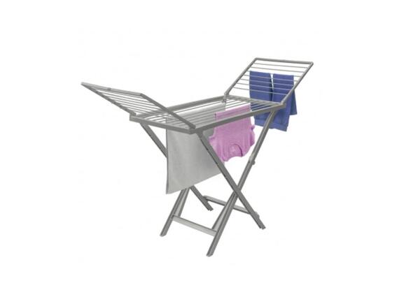 Πλαστική Απλώστρα Ρούχων 20m, με Πτυσσόμενα Φύλλα Σε Γκρι Χρώμα