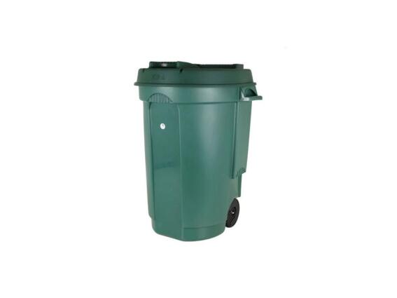 Επαγγελματικς κάδος Απορριμμάτων με 2 Ρόδες Χωρητικότητας 110lt Σε Πράσινο Χρώμα
