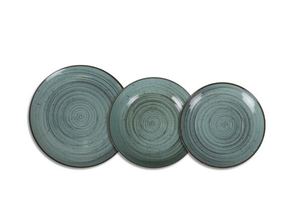 Σετ Σερβίτσια Δείπνου 12 Τεμαχίων από Πορσελάνη σε Τυρκουάζ Χρώμα